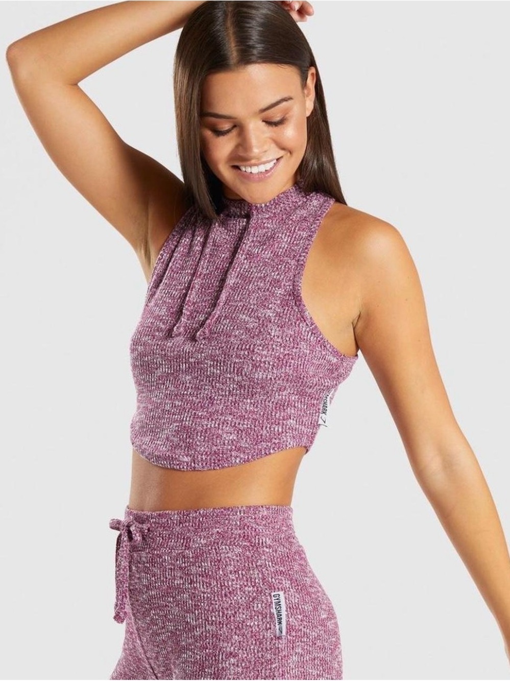 Gymshark Slounge Crop Top - Deep Plum
Marl